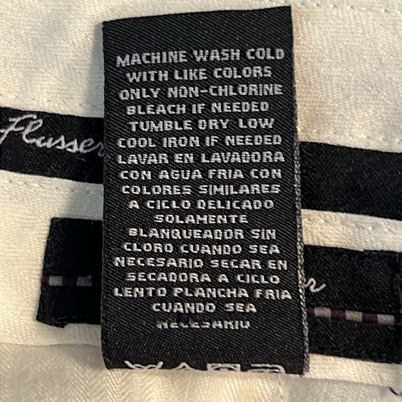 Alan Flusser Golf Men’s‎ Seersucker Stripe Shorts Blue and White Size 38 - Picture 5 of 6